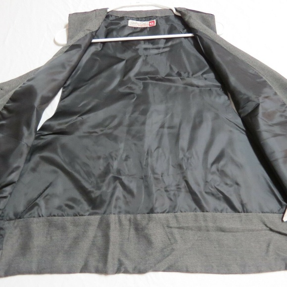 Sz L Gray Sovereign Code Slim Fit Mens #31M Suit Vest - Picture 6 of 8